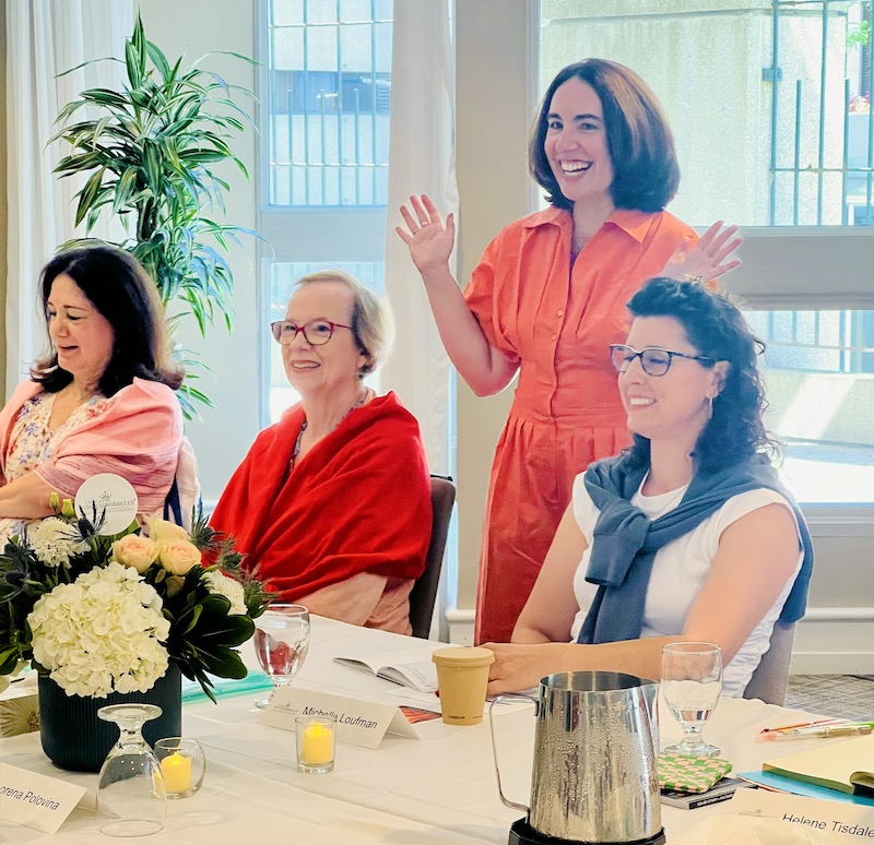 Heather with Business Miracles community members