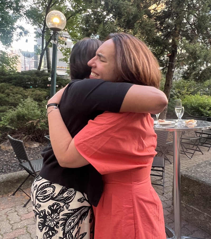 Heather with Business Miracles community members